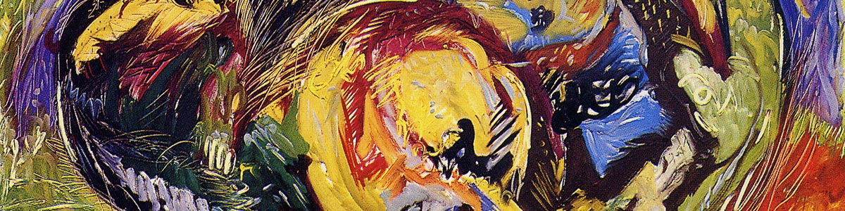 ACROTERIO 1991 olio su tela cm 120X150